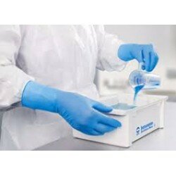 Gants nitrile non poudrés MANCHETTE LONGUE 